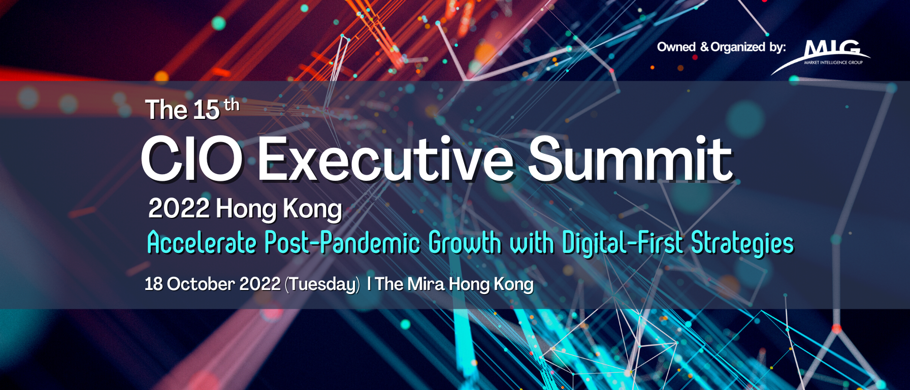 Programme banner for The 15th CIO Executive Summit 2022