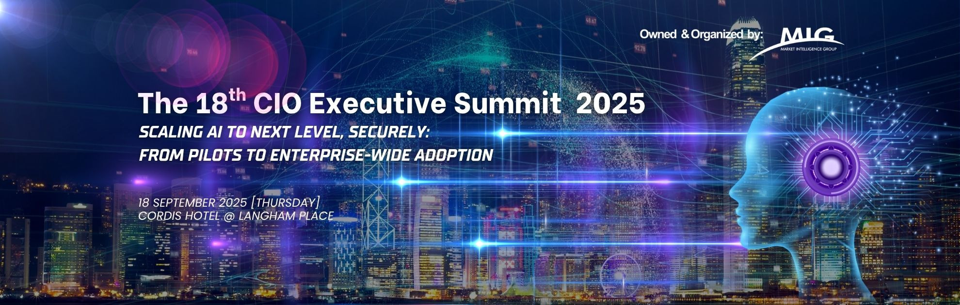 Programme banner for The 18th CIO Executive Summit 2025