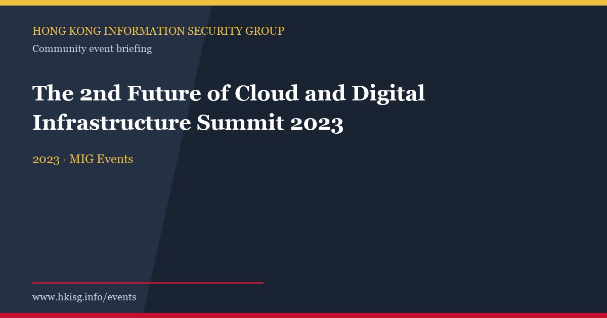 Programme banner for The 2nd Future of Cloud and Digital Infrastructure Summit 2023